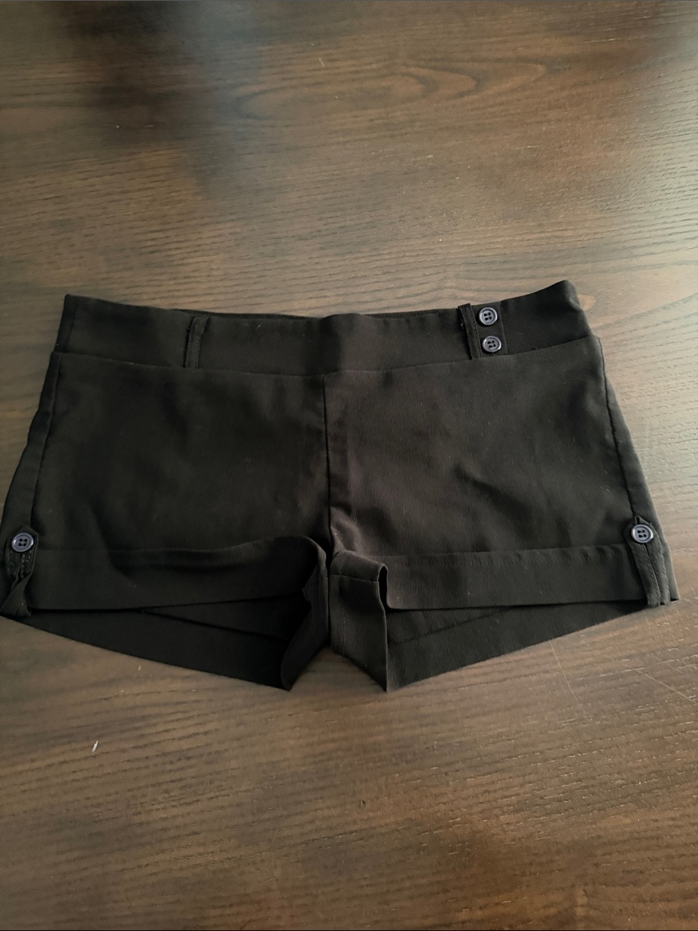 Wet Seal Black medium Waist Cuffed Shorts
